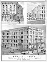Mechanic's Bank, J.C. Bomberger, John Beatty, Lochiel Hotel, Geo. W. Hunter, Dauphin County 1875